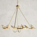 Loft Industry Modern - Golden Perch Chandelier
